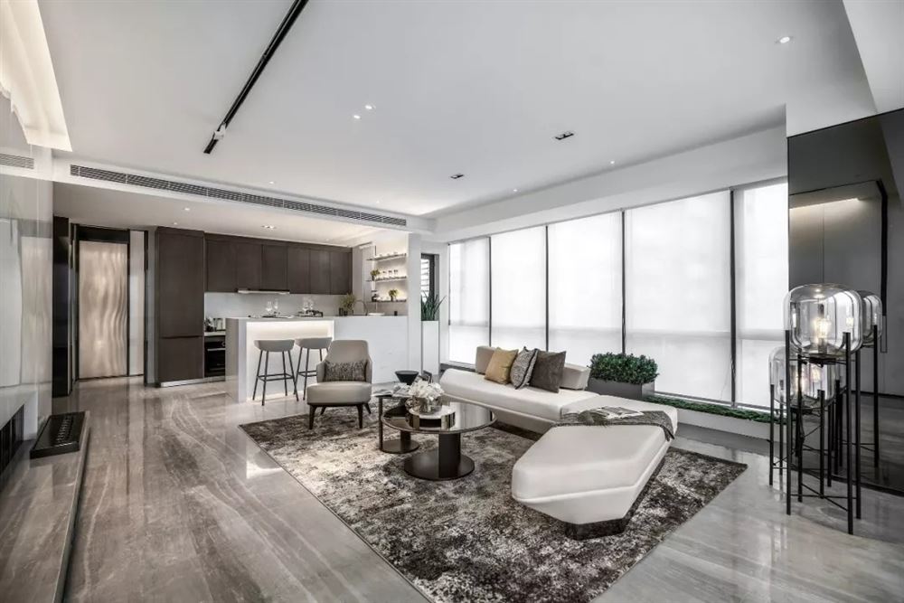 湛江市萬豪世家輕奢風格四居室裝修案例