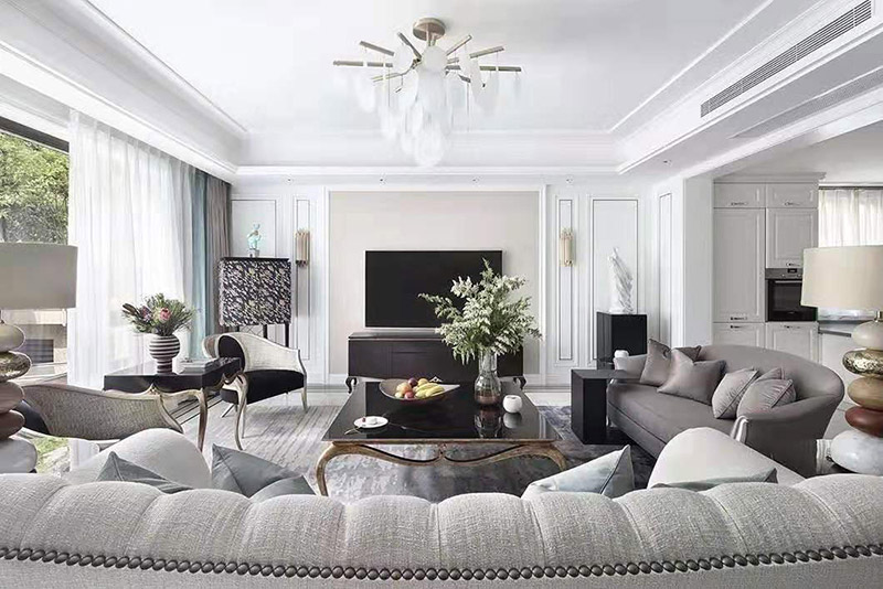 現(xiàn)代簡歐風(fēng)格室內(nèi)裝修效果圖-英溪桃源平層125平米-電視區(qū)域 現(xiàn)代簡歐風(fēng)格室內(nèi)裝修效果圖-英溪桃源平層125平米-電視區(qū)域