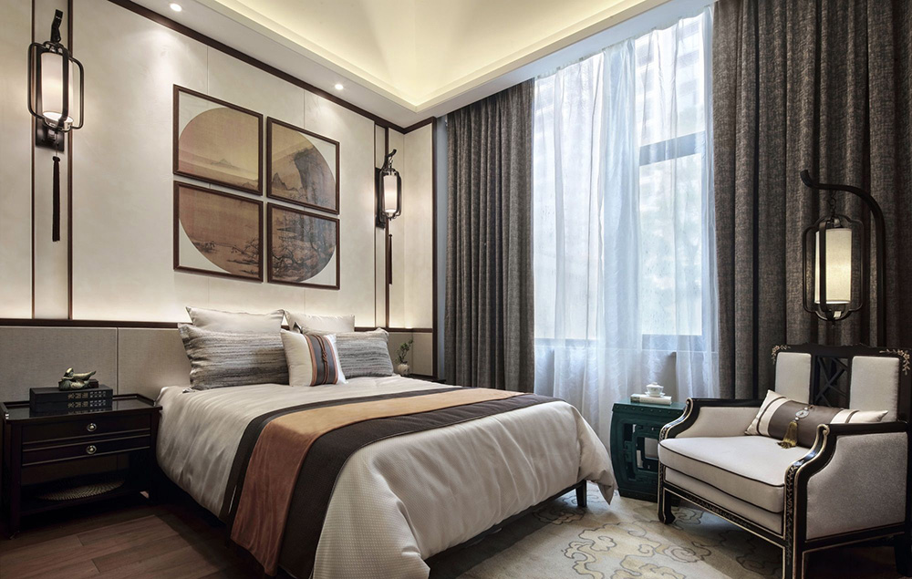 新古典風(fēng)格別墅裝修設(shè)計(jì)效果圖-恒大山湖郡別墅450平米-別墅裝修設(shè)計(jì)臥室 新古典風(fēng)格別墅裝修設(shè)計(jì)效果圖-恒大山湖郡別墅450平米-別墅裝修設(shè)計(jì)臥室