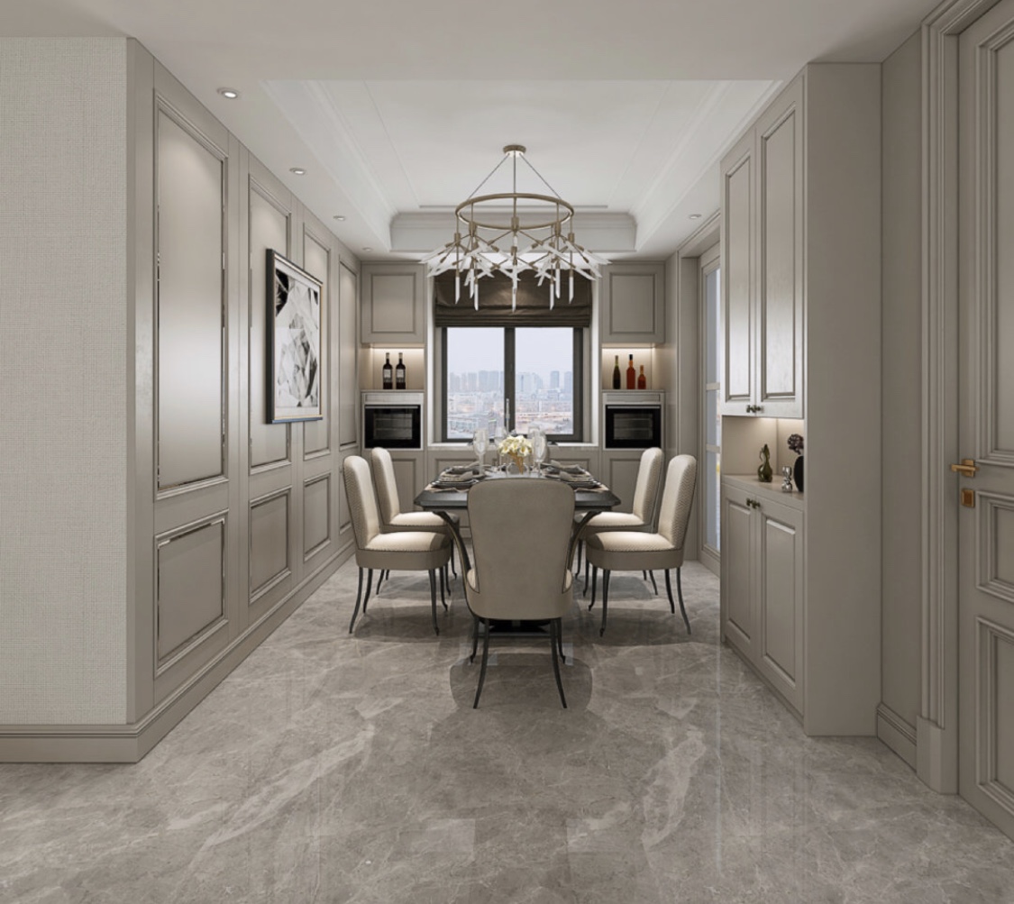 輕奢風(fēng)格室內(nèi)裝修效果圖-萬象江山二期三居166平米-餐廳 輕奢風(fēng)格室內(nèi)裝修效果圖-萬象江山二期三居166平米-餐廳