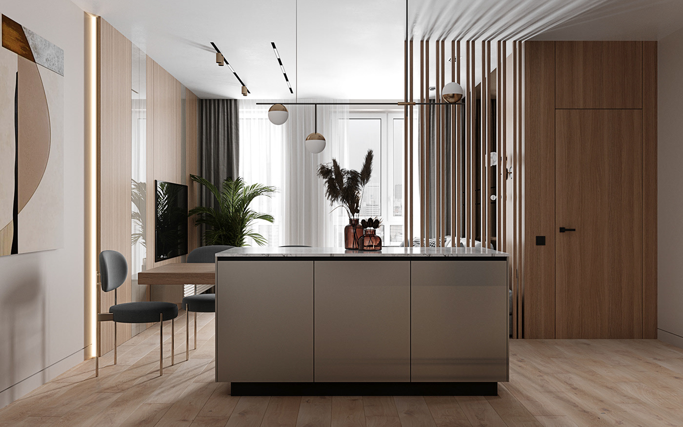 現(xiàn)代輕奢風格室內家裝案例效果圖-餐廳 現(xiàn)代輕奢風格室內家裝案例效果圖-餐廳