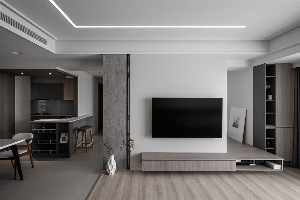 廣州市峰湖御境現(xiàn)代簡約風(fēng)格三居室裝修案例