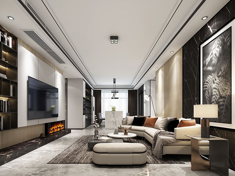 常州市招商花園城現(xiàn)代簡約風格三居室裝修案例