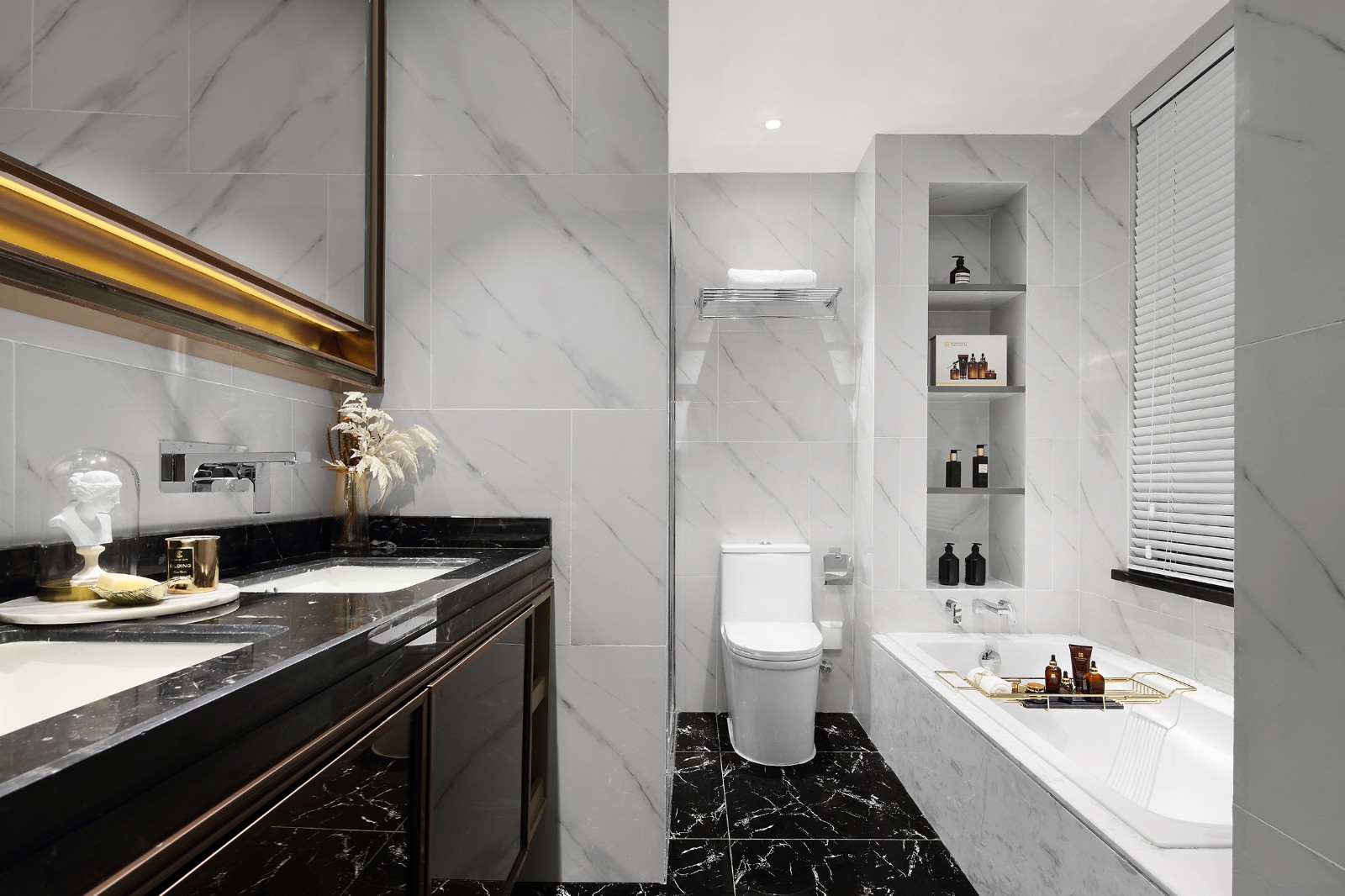 港式輕奢風(fēng)格室內(nèi)設(shè)計(jì)家裝案例-衛(wèi)生間 港式輕奢風(fēng)格室內(nèi)設(shè)計(jì)家裝案例-衛(wèi)生間