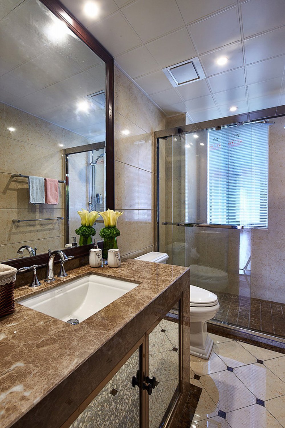 田園風(fēng)格室內(nèi)裝修效果圖-新會駿景灣豪庭三居130平米-衛(wèi)生間 田園風(fēng)格室內(nèi)裝修效果圖-新會駿景灣豪庭三居130平米-衛(wèi)生間