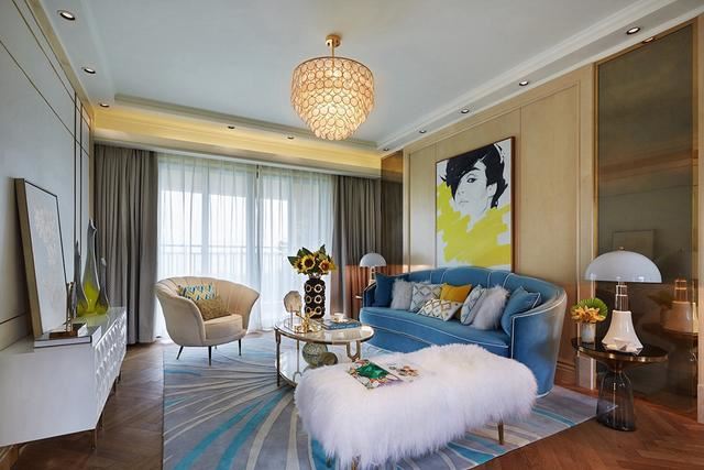 廣州市美林湖國際社區(qū)別墅歐式風格三居室裝修案例