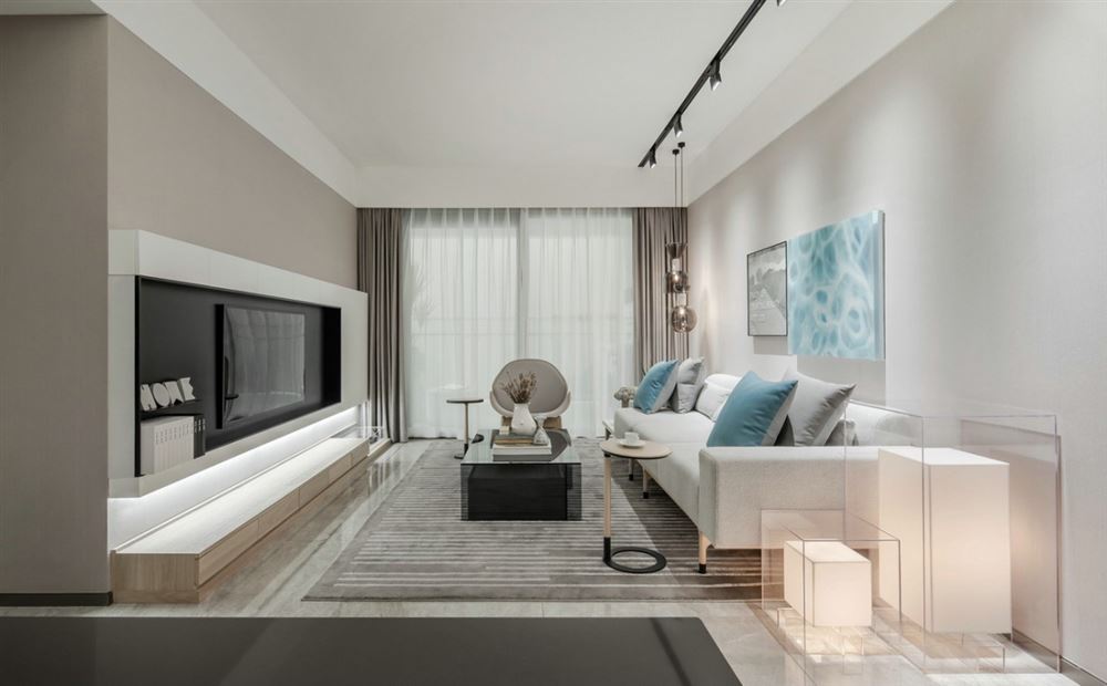 佛山市君御海城輕奢風(fēng)格三居室裝修案例