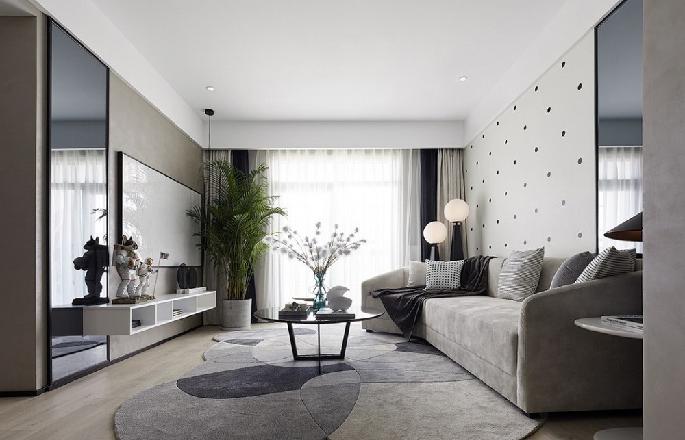 現(xiàn)代簡(jiǎn)約風(fēng)格室內(nèi)家裝案例效果圖-客廳 現(xiàn)代簡(jiǎn)約風(fēng)格室內(nèi)家裝案例效果圖-客廳