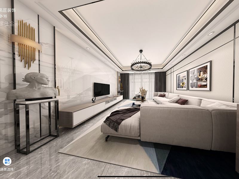 茂名市寶和雅苑現(xiàn)代簡約風格四居室裝修案例