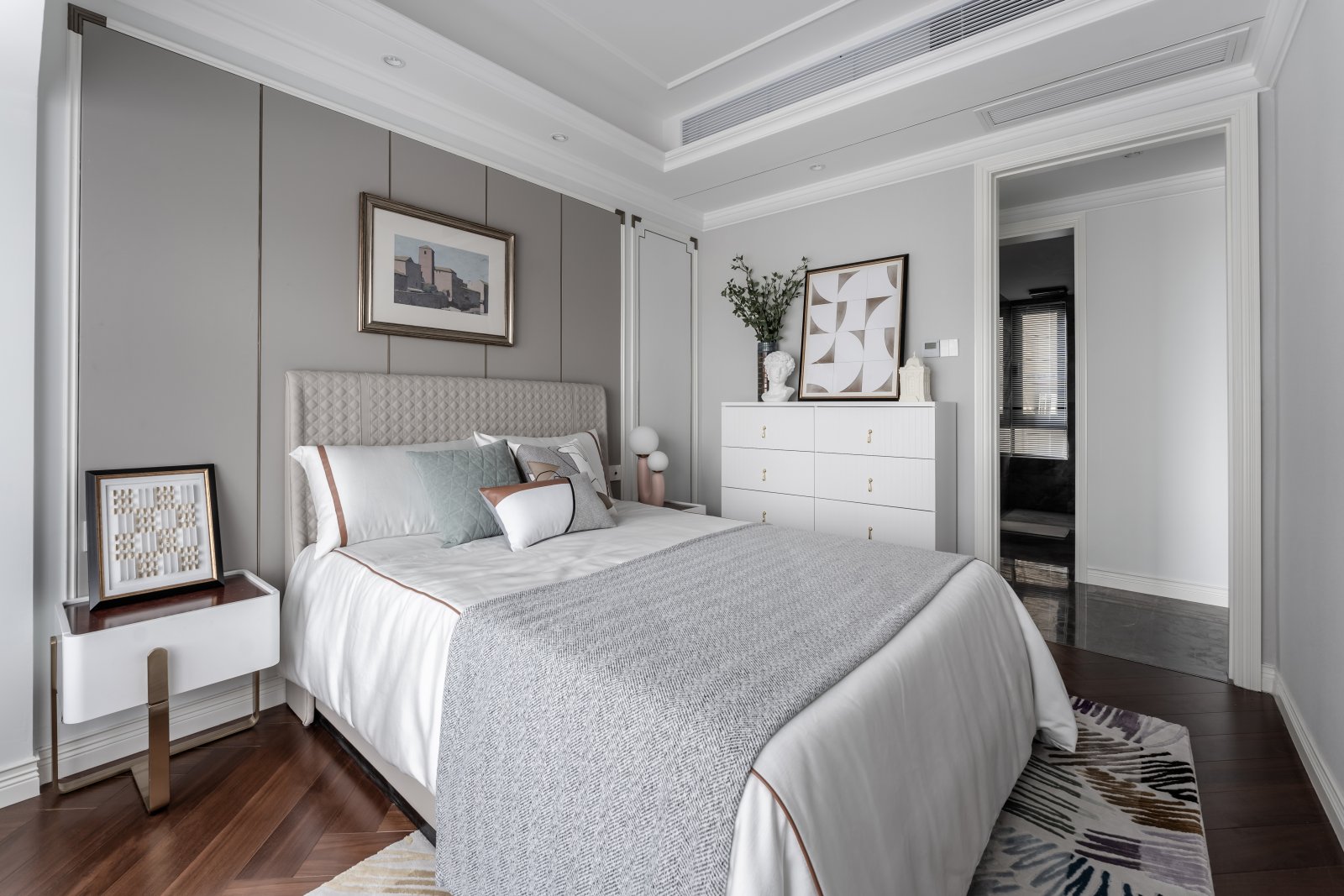 簡歐輕奢風(fēng)格室內(nèi)設(shè)計(jì)家裝案例-次臥 簡歐輕奢風(fēng)格室內(nèi)設(shè)計(jì)家裝案例-次臥