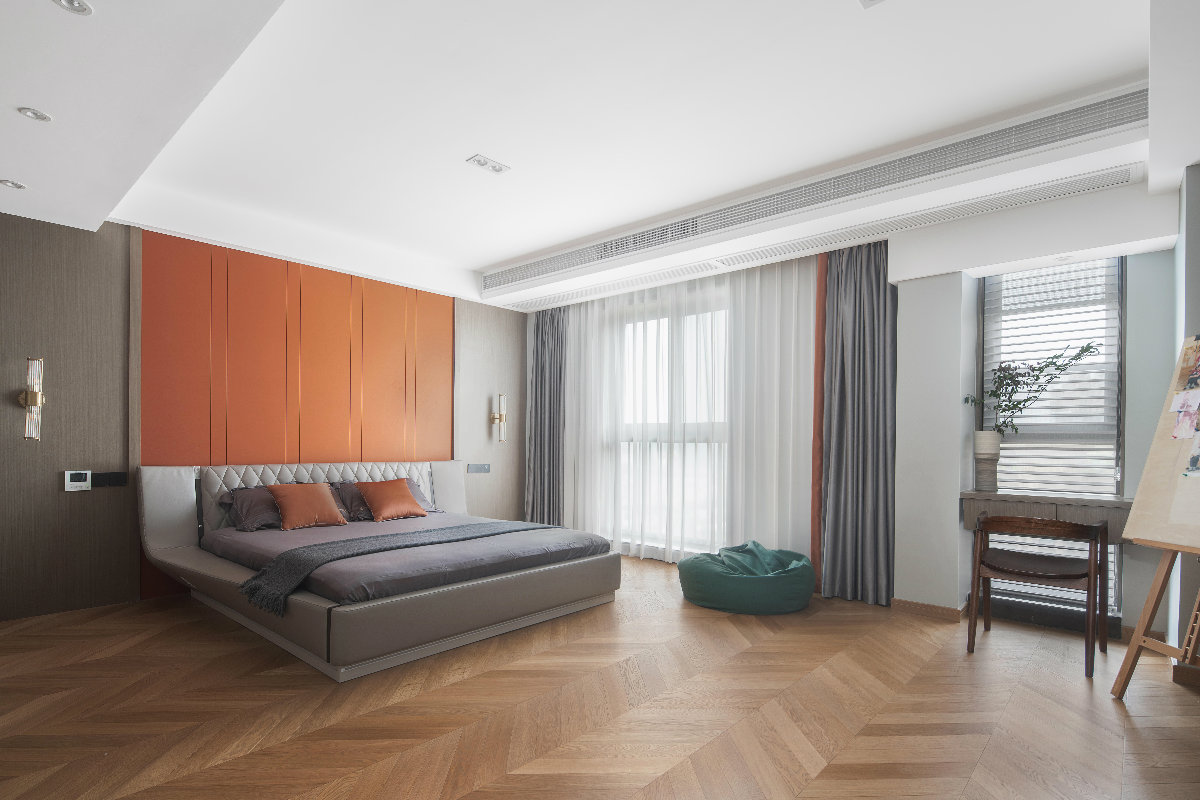 現(xiàn)代簡約風(fēng)格室內(nèi)設(shè)計(jì)家裝案例-主臥 現(xiàn)代簡約風(fēng)格室內(nèi)設(shè)計(jì)家裝案例-主臥