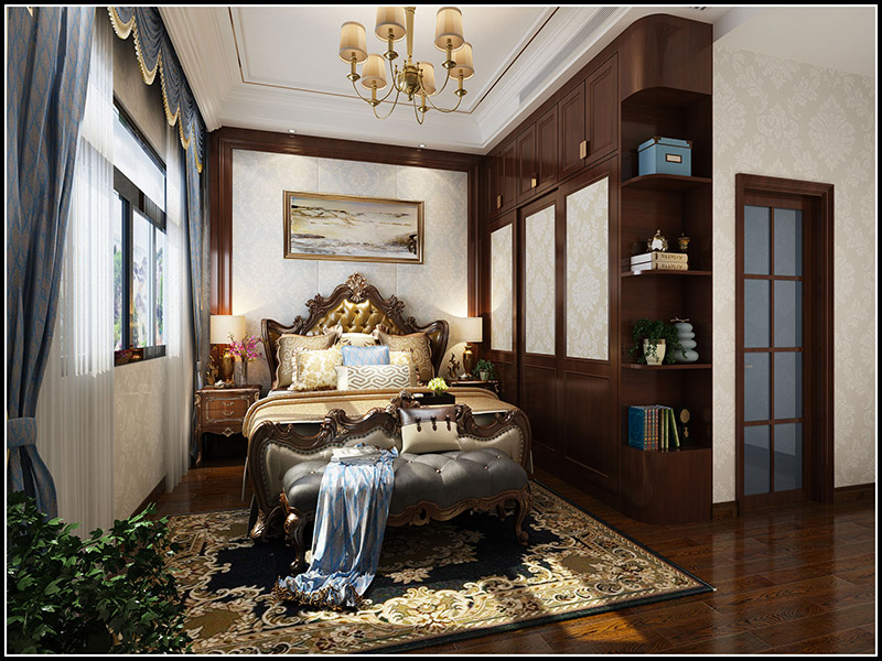 歐式風格別墅裝修設(shè)計效果圖-南海灣別墅四層500平米-別墅裝修設(shè)計臥室 歐式風格別墅裝修設(shè)計效果圖-南海灣別墅四層500平米-別墅裝修設(shè)計臥室