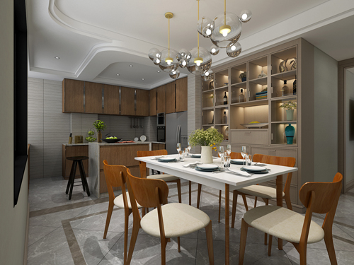 茂名市金源時(shí)代歐式風(fēng)格二居室裝修案例