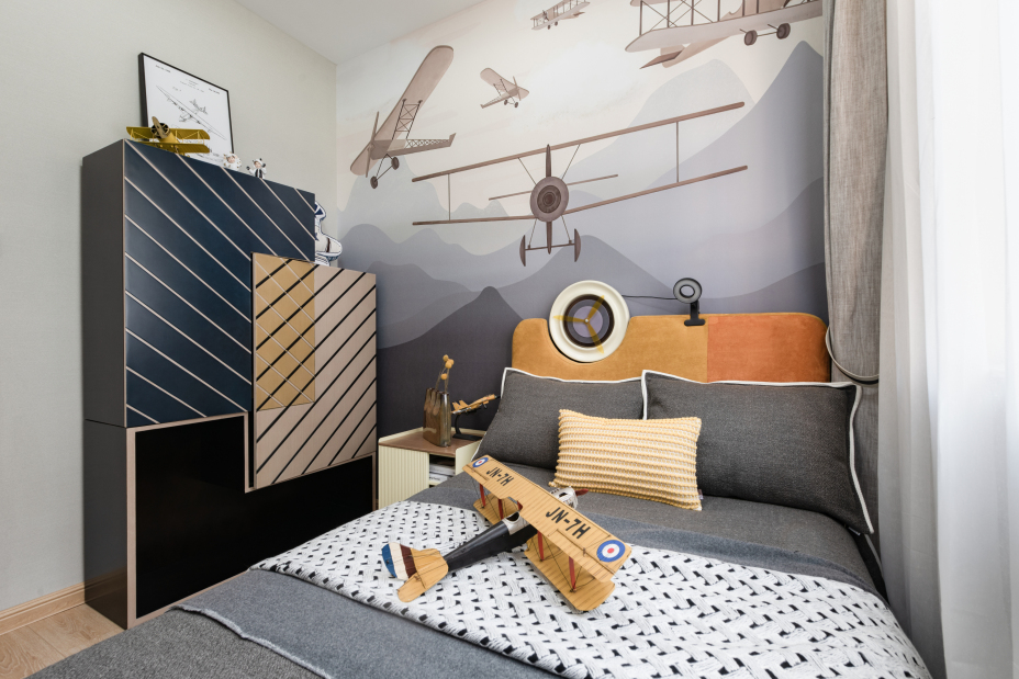 現(xiàn)代簡約風格室內家裝案例效果圖-兒童房 現(xiàn)代簡約風格室內家裝案例效果圖-兒童房