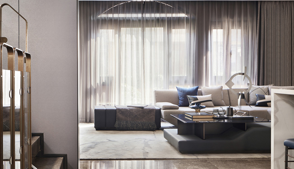 摩登前衛(wèi)風(fēng)格別墅家裝案例效果圖-客廳 摩登前衛(wèi)風(fēng)格別墅家裝案例效果圖-客廳