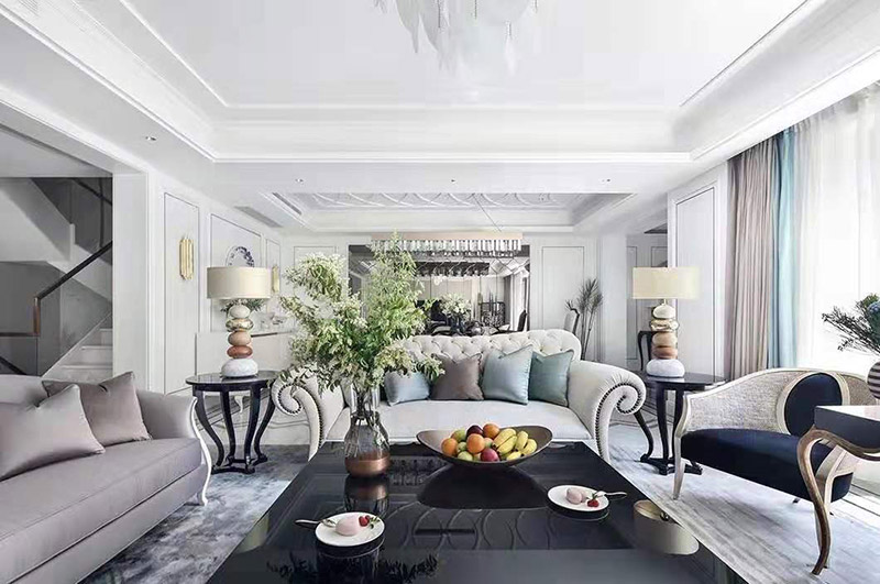 現(xiàn)代簡歐風(fēng)格室內(nèi)裝修效果圖-英溪桃源平層125平米-客廳 現(xiàn)代簡歐風(fēng)格室內(nèi)裝修效果圖-英溪桃源平層125平米-客廳