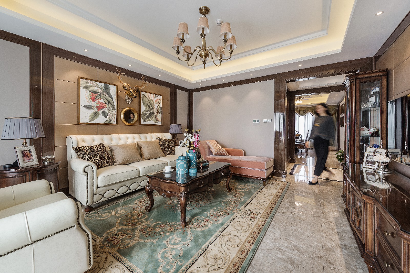 裝修公司奢華美式風(fēng)格室內(nèi)裝修效果圖-客廳 裝修公司奢華美式風(fēng)格室內(nèi)裝修效果圖-客廳