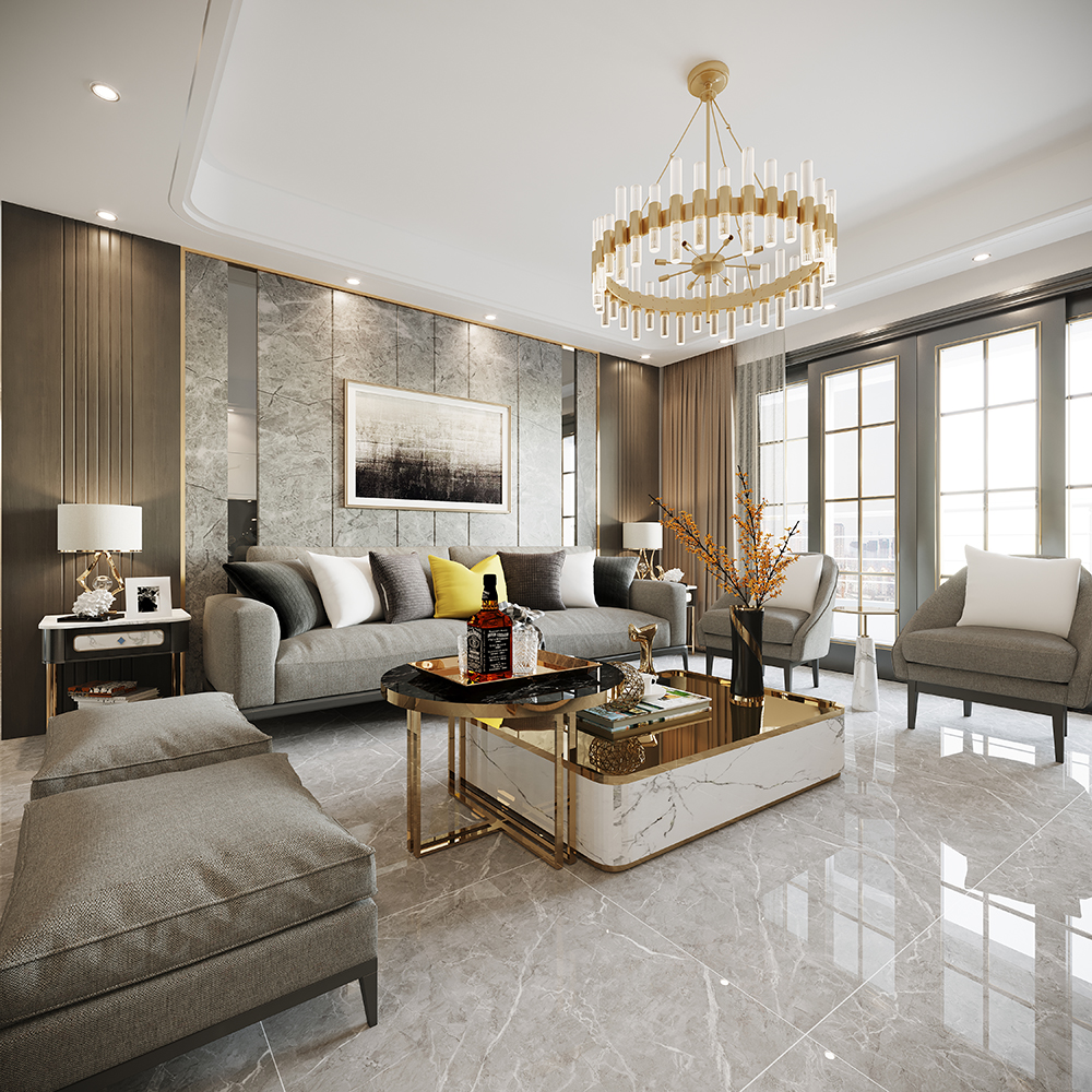 萬象江山二期四居190平米現(xiàn)代前衛(wèi)風(fēng)格裝修案例-客廳 萬象江山二期四居190平米現(xiàn)代前衛(wèi)風(fēng)格裝修案例-客廳