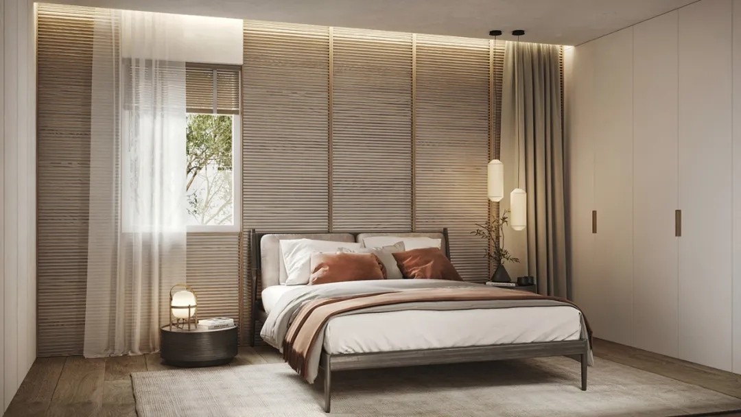 臺式風格家裝設計室內裝修效果圖-臥室 臺式風格家裝設計室內裝修效果圖-臥室