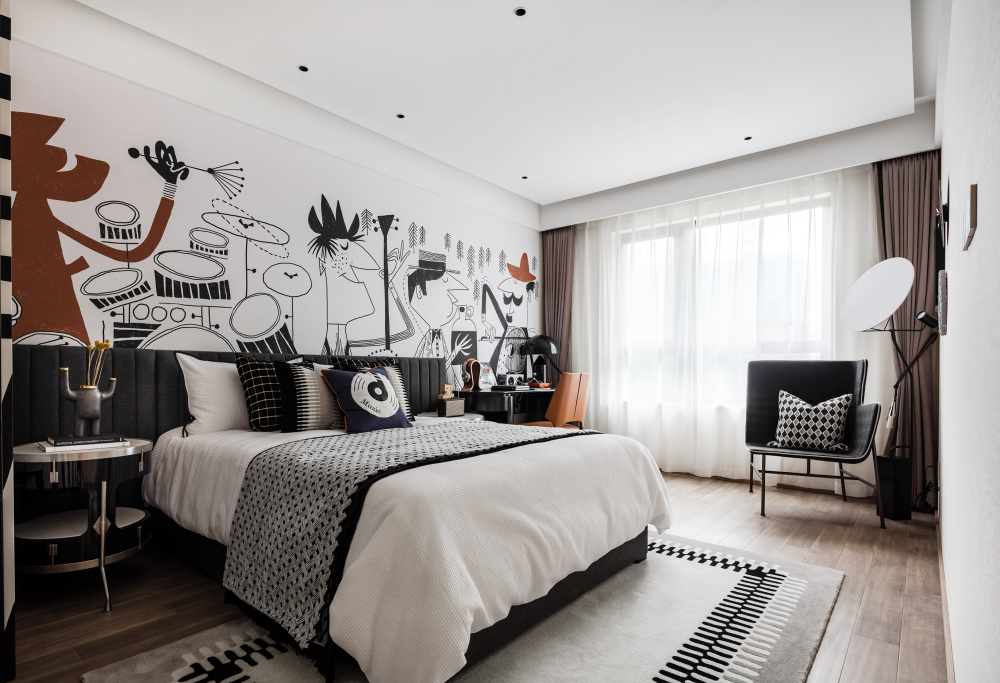 現(xiàn)代簡約風(fēng)格室內(nèi)設(shè)計(jì)家裝案例-次臥 現(xiàn)代簡約風(fēng)格室內(nèi)設(shè)計(jì)家裝案例-次臥