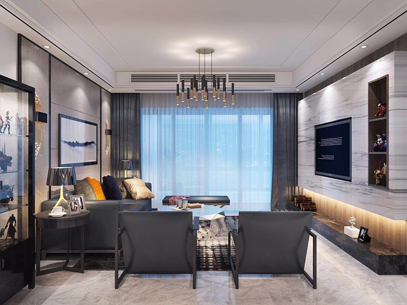 佛山市朝安金茂悅現(xiàn)代簡(jiǎn)約風(fēng)格三居室裝修案例