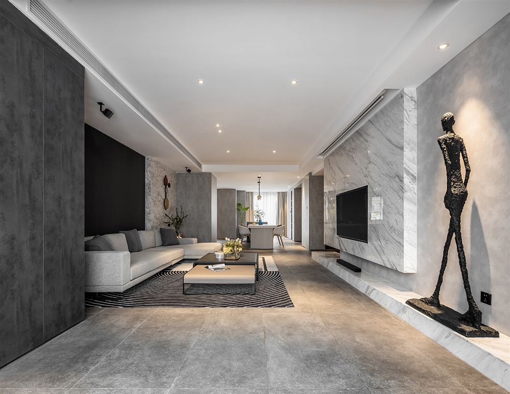 廣州市中海譽(yù)城輕奢風(fēng)格三居室裝修案例