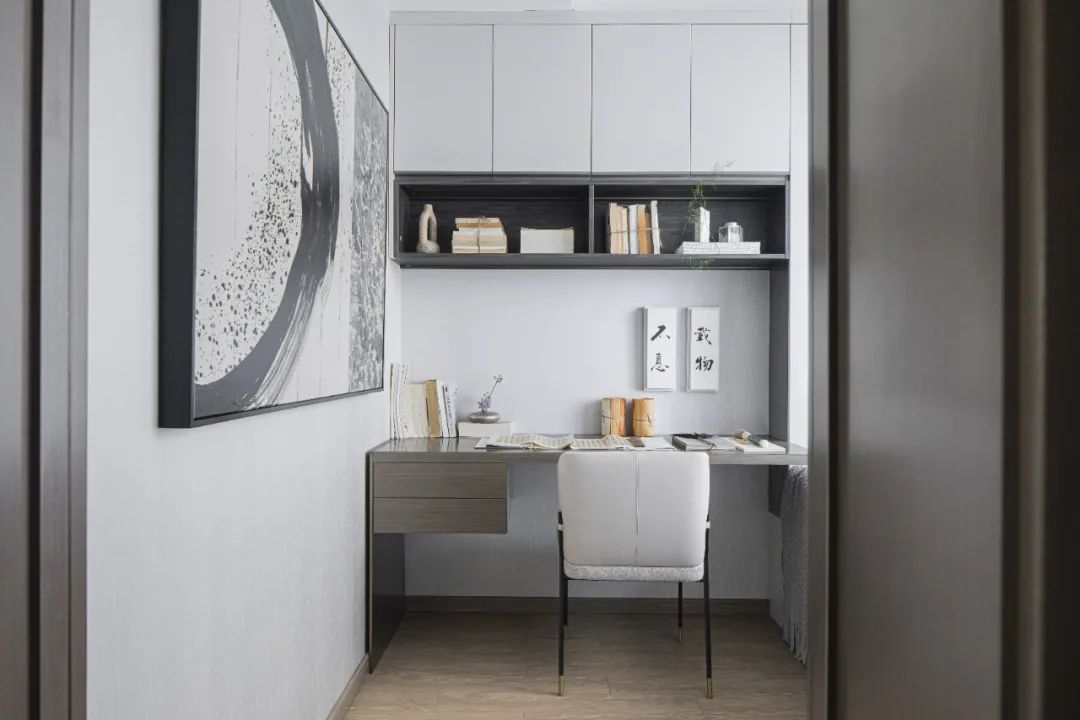 現(xiàn)代簡約風(fēng)格室內(nèi)設(shè)計(jì)家裝案例-書房