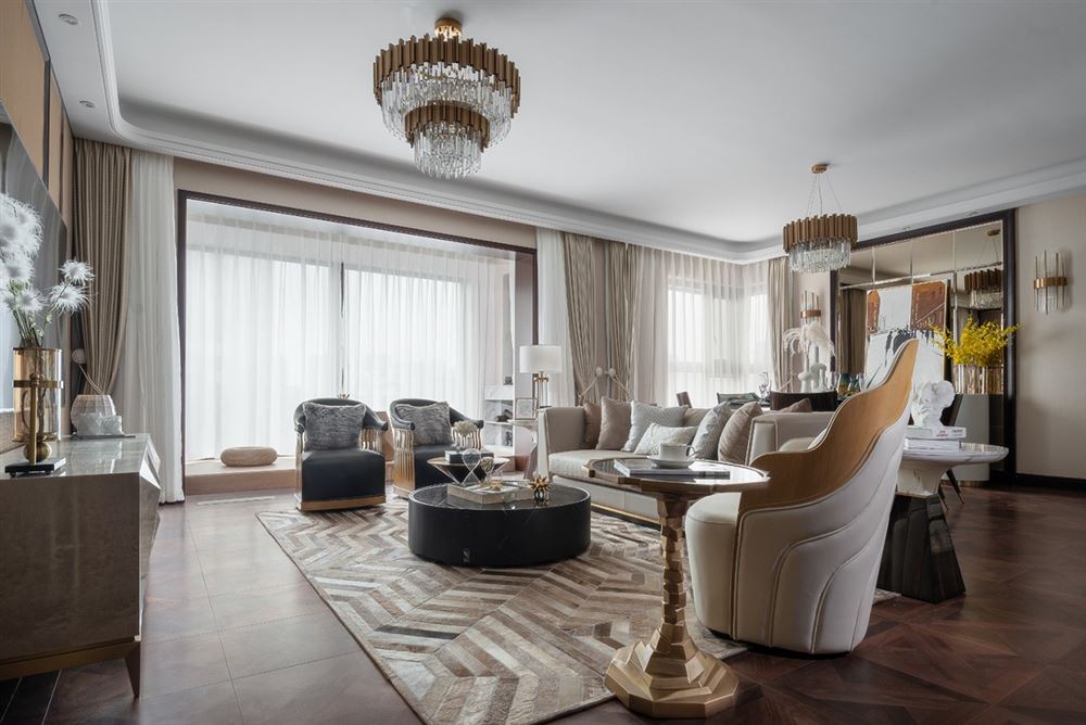 江門市越秀星匯名庭現(xiàn)代簡約風(fēng)格四居室裝修案例