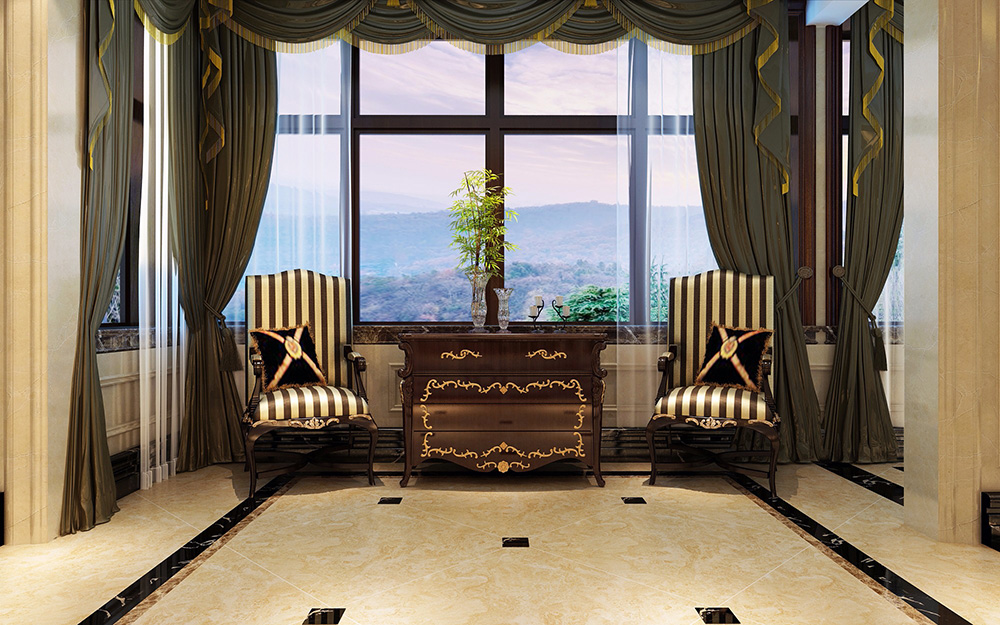 歐式風(fēng)格別墅裝修設(shè)計效果圖-龍光天瀛別墅430平米-別墅會客室裝修設(shè)計 歐式風(fēng)格別墅裝修設(shè)計效果圖-龍光天瀛別墅430平米-別墅會客室裝修設(shè)計