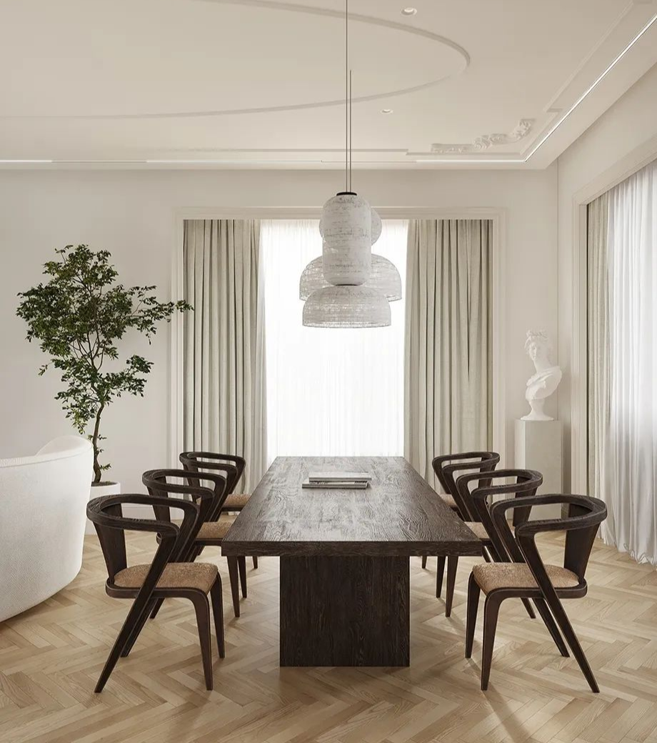 現代法式風格家裝設計室內裝修效果圖-餐廳 現代法式風格家裝設計室內裝修效果圖-餐廳