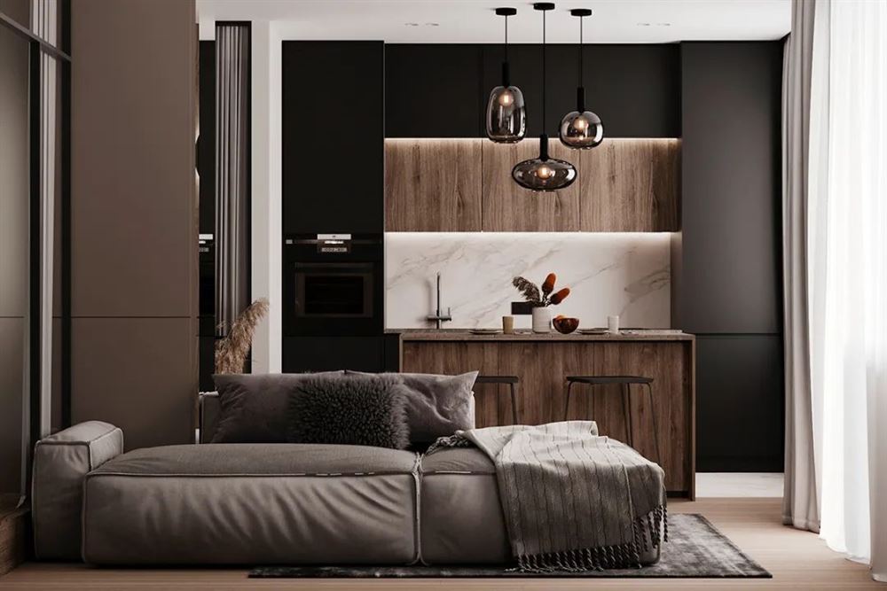 茂名市茂豐花園現代簡約風格三居室裝修案例