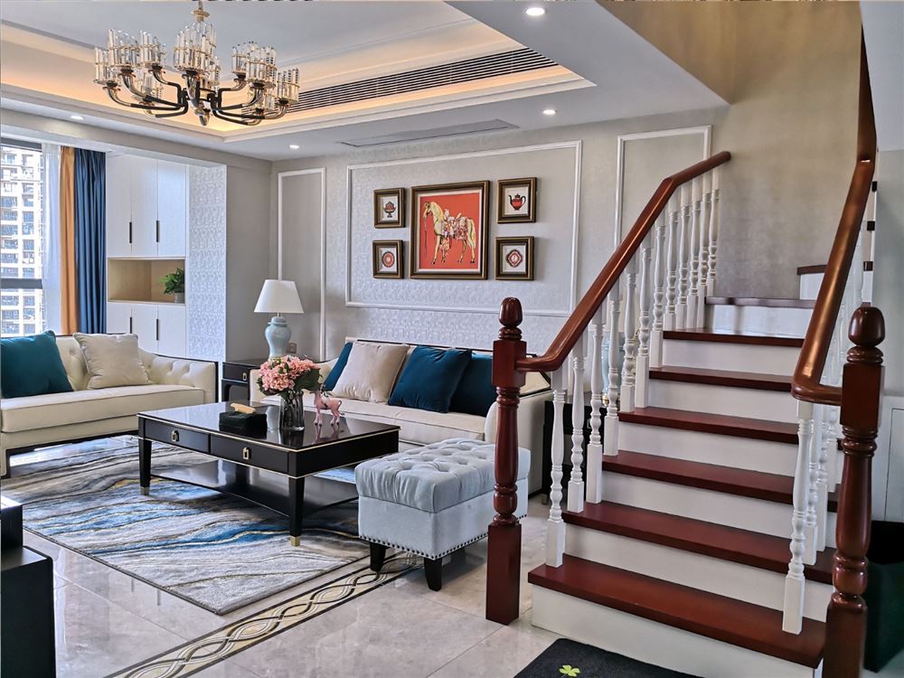 江門市文昌花園歐式風(fēng)格復(fù)式裝修案例