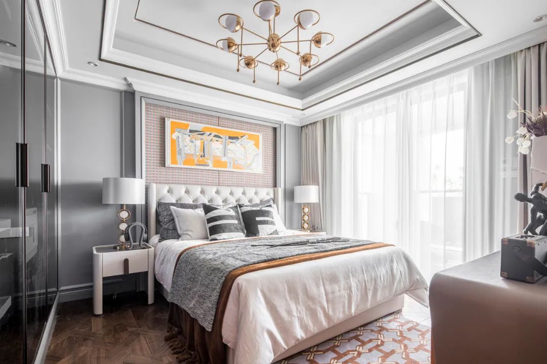 時(shí)尚輕奢風(fēng)格室內(nèi)設(shè)計(jì)家裝案例-次臥 時(shí)尚輕奢風(fēng)格室內(nèi)設(shè)計(jì)家裝案例-次臥