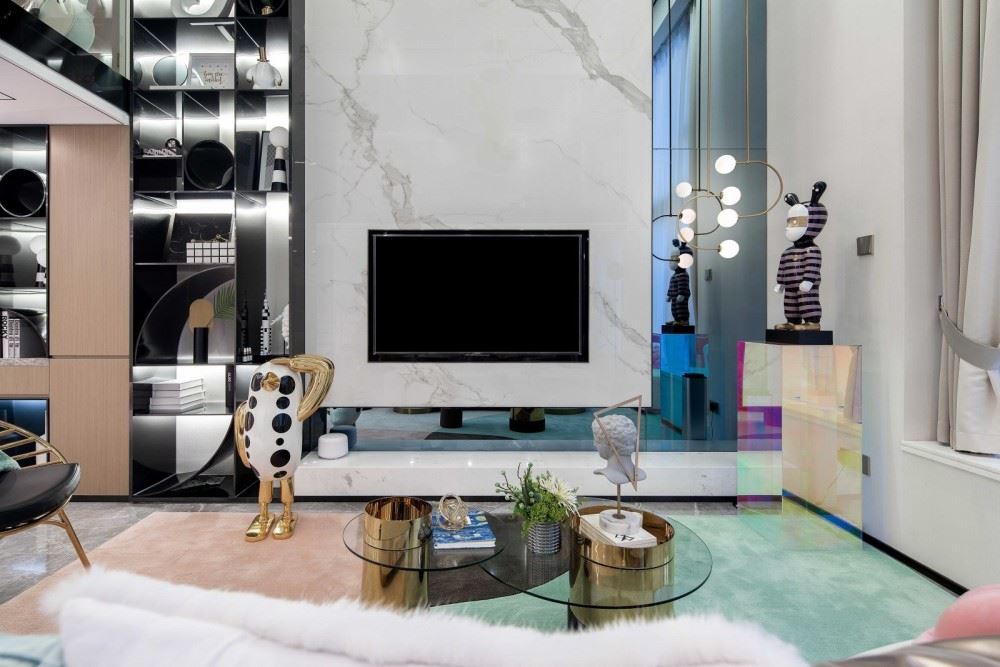 江門市寶麗花園輕奢風(fēng)格復(fù)式裝修案例