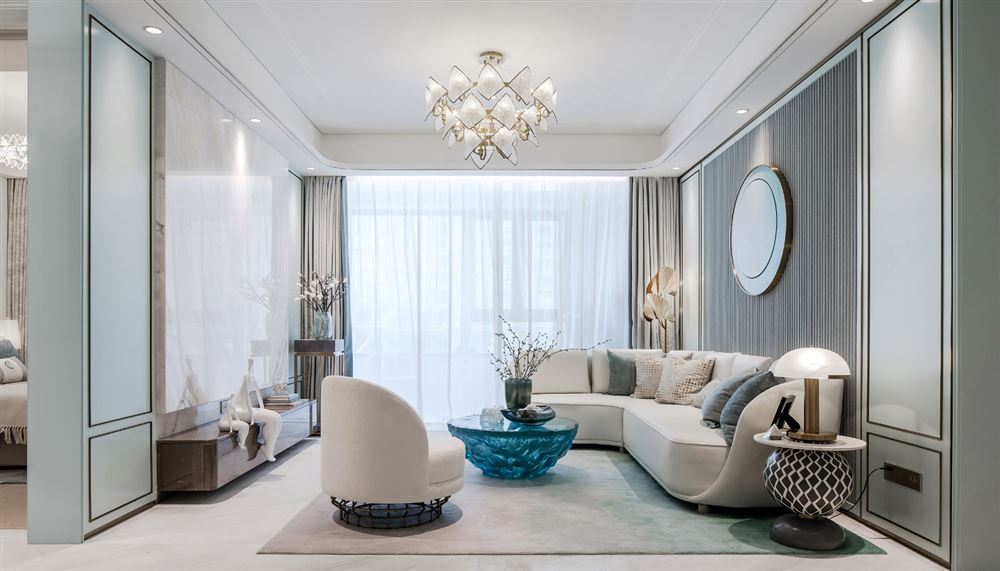 佛山市海倫堡玖悅瀾灣歐式風(fēng)格三居室裝修案例