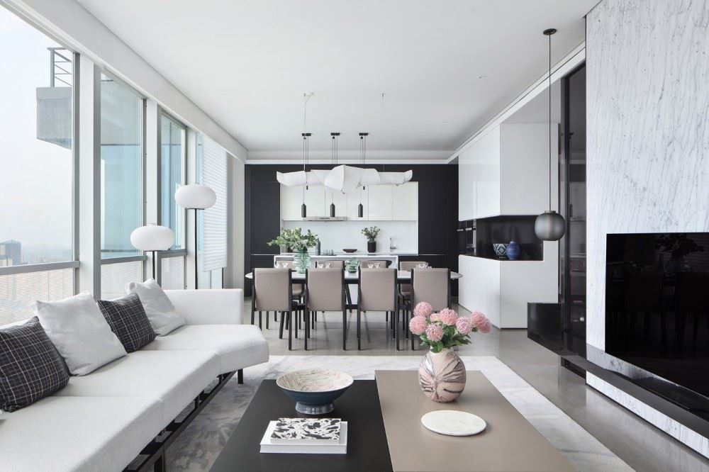 佛山市復(fù)地公園和光現(xiàn)代簡(jiǎn)約風(fēng)格平層裝修案例