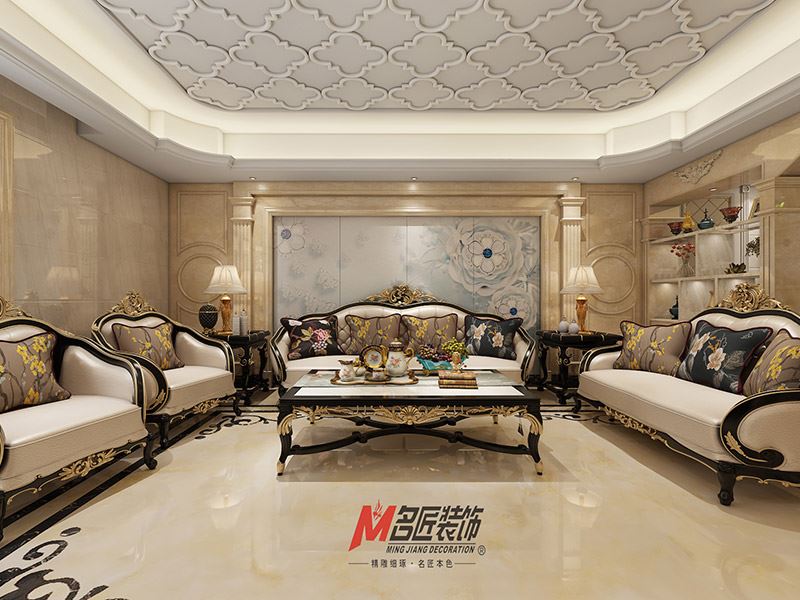 揭陽市創(chuàng)鴻國際小區(qū)歐式風(fēng)格三居室裝修案例