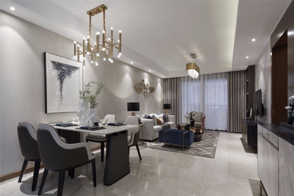 曲靖市翡翠新城北歐風(fēng)格三居室裝修案例