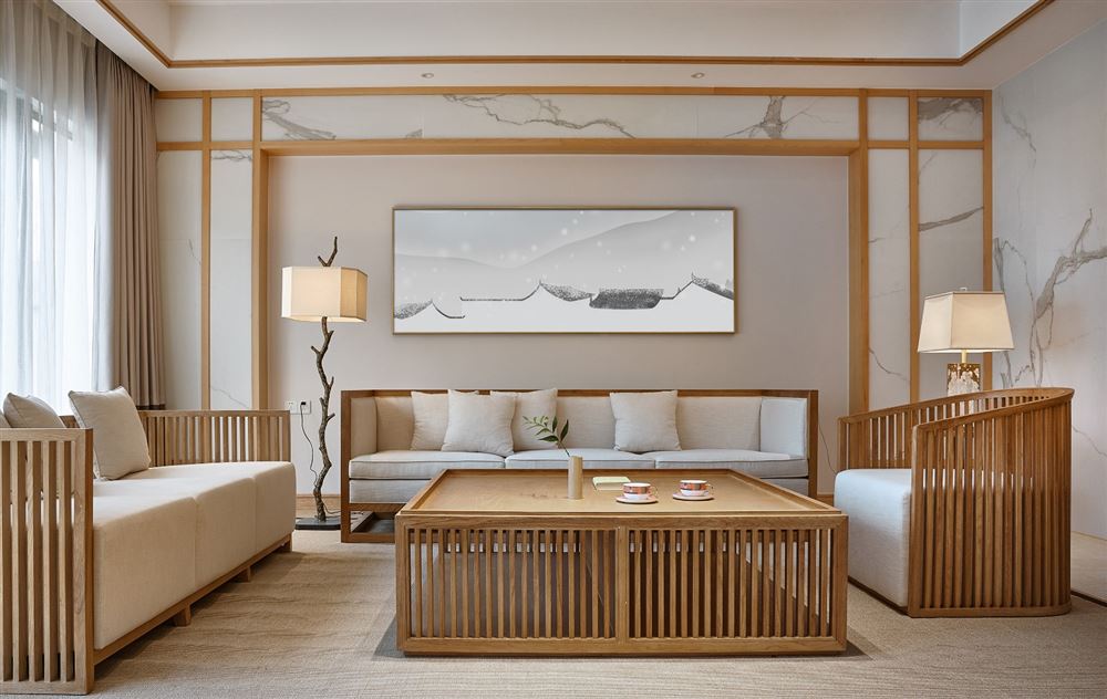 佛山市恒大·酈湖城新中式風(fēng)格別墅裝修案例