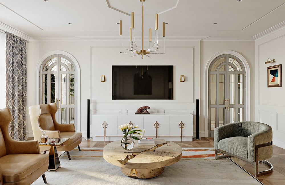 江門市潮連玫瑰園田園風(fēng)格四居室裝修案例