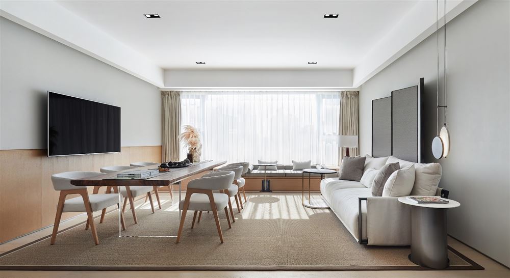 江門市新會(huì)玉圭園現(xiàn)代簡(jiǎn)約風(fēng)格三居室裝修案例