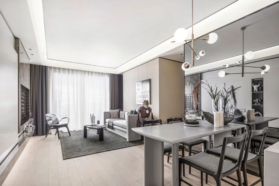 現(xiàn)代朋克風(fēng)格室內(nèi)設(shè)計(jì)家裝案例-客餐廳 現(xiàn)代朋克風(fēng)格室內(nèi)設(shè)計(jì)家裝案例-客餐廳