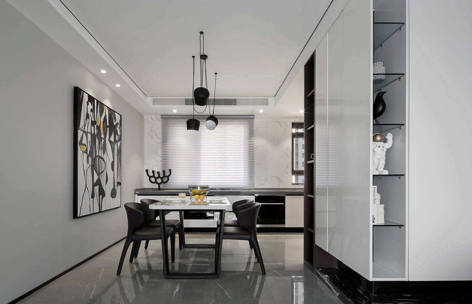 現(xiàn)代簡約風格家裝設(shè)計室內(nèi)裝修效果圖-餐廳 現(xiàn)代簡約風格家裝設(shè)計室內(nèi)裝修效果圖-餐廳