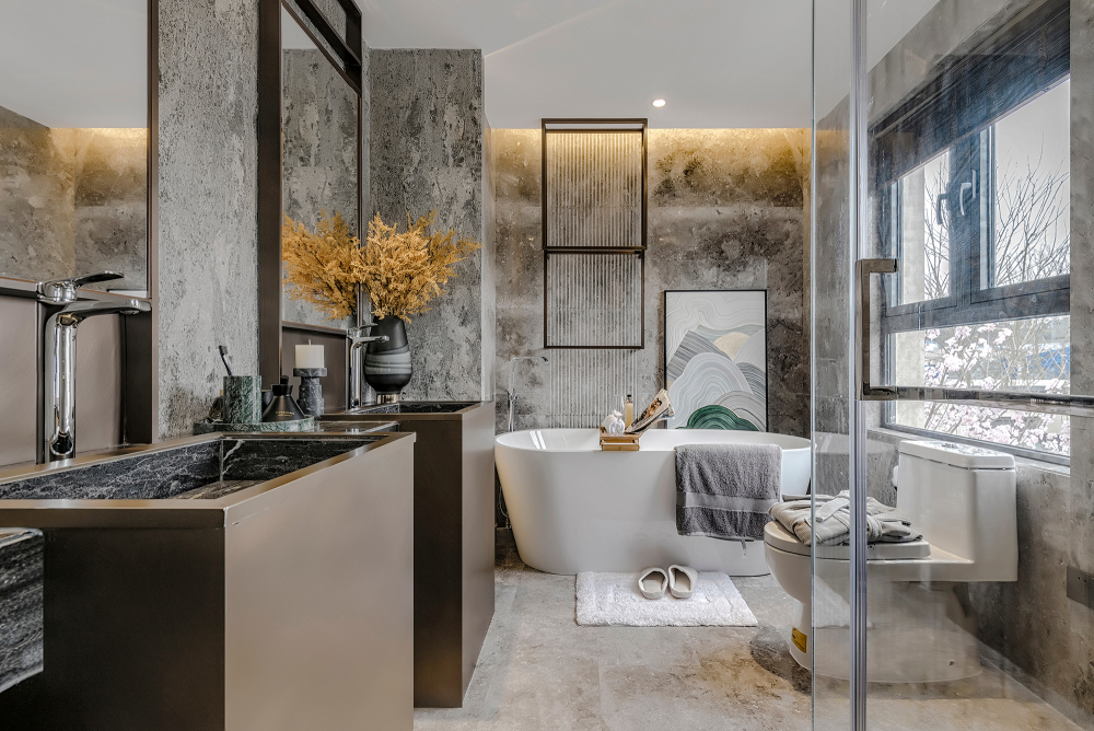 輕奢風格別墅設計家裝案例-衛(wèi)生間 輕奢風格別墅設計家裝案例-衛(wèi)生間