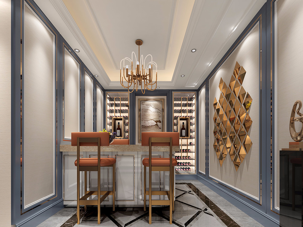 簡歐風格別墅裝修設(shè)計效果圖-萬科城別墅350平米-別墅吧臺裝修設(shè)計 簡歐風格別墅裝修設(shè)計效果圖-萬科城別墅350平米-別墅吧臺裝修設(shè)計