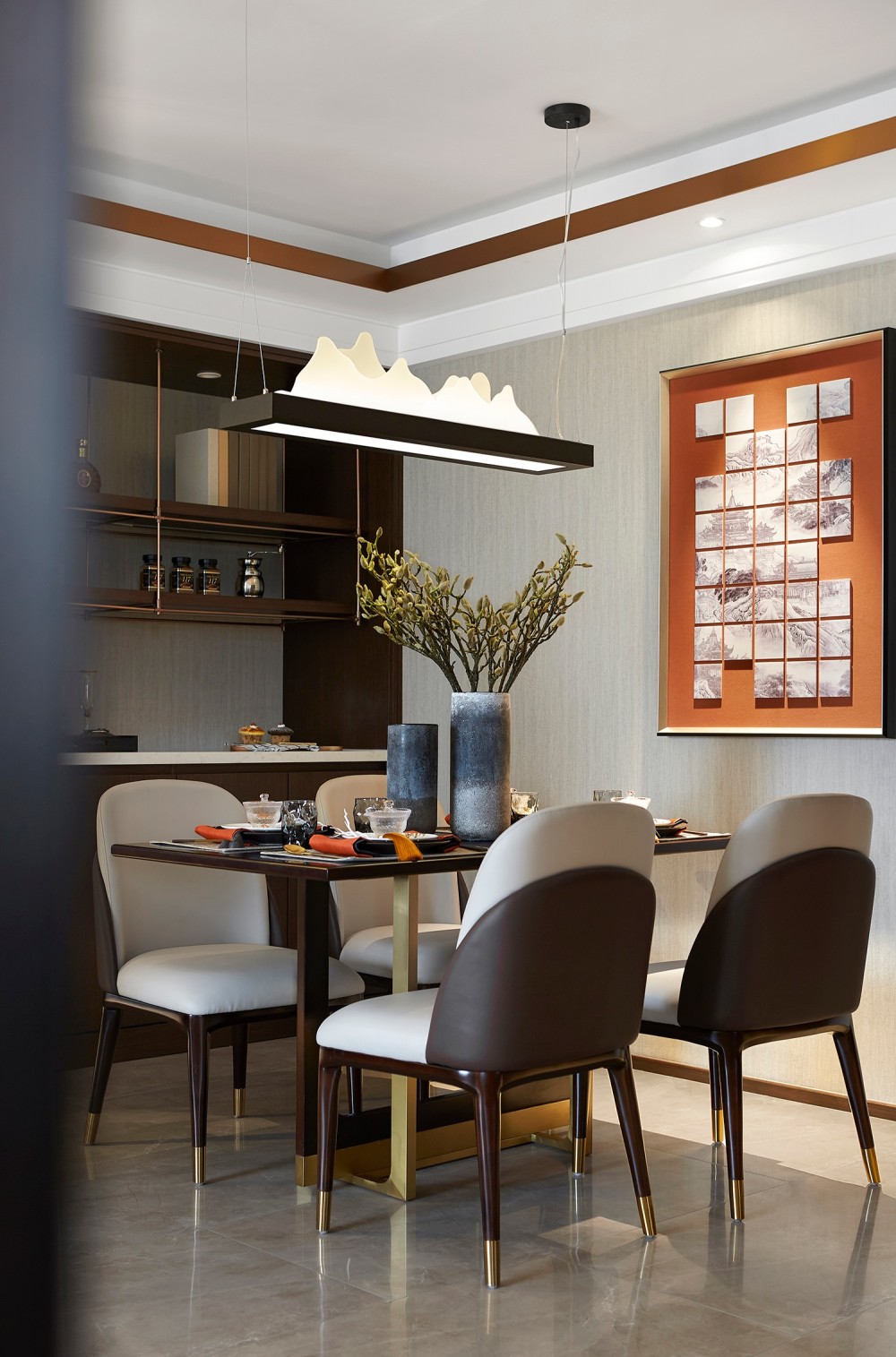 新中式風(fēng)格室內(nèi)設(shè)計(jì)家裝案例-餐廳 新中式風(fēng)格室內(nèi)設(shè)計(jì)家裝案例-餐廳