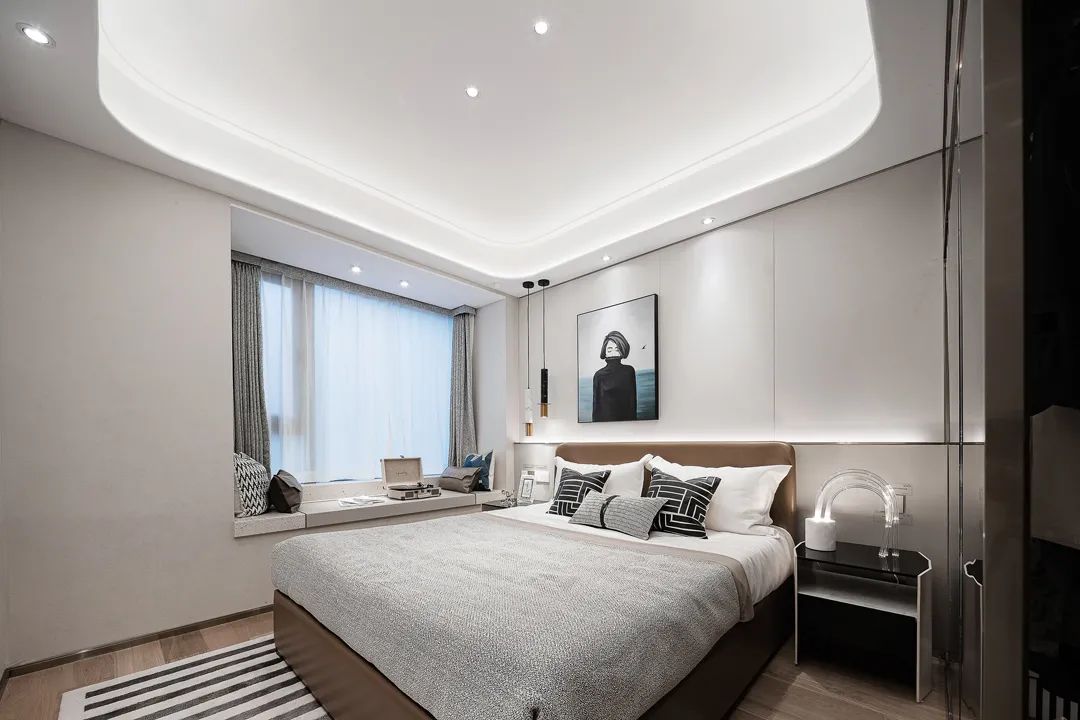 現(xiàn)代簡約風(fēng)格室內(nèi)設(shè)計(jì)家裝案例-次臥 現(xiàn)代簡約風(fēng)格室內(nèi)設(shè)計(jì)家裝案例-次臥