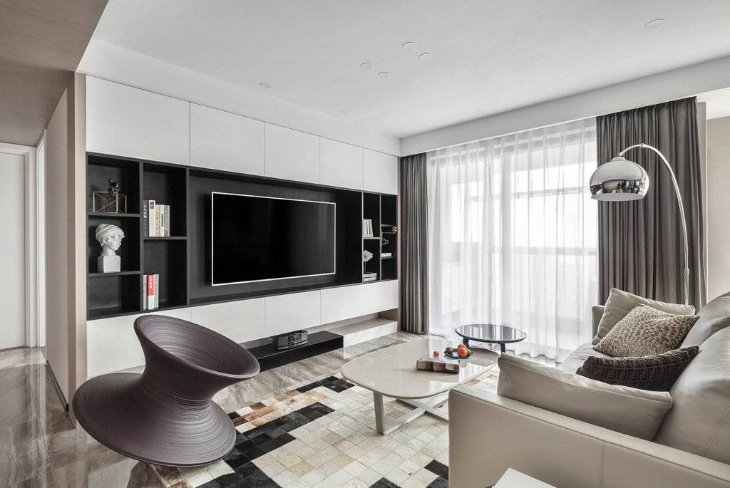 韶關(guān)市外灘華府現(xiàn)代簡約風格三居室裝修案例