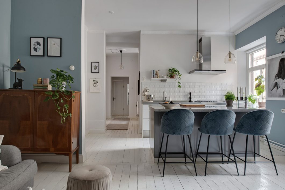 北歐風格室內(nèi)家裝案例效果圖-餐廳 北歐風格室內(nèi)家裝案例效果圖-餐廳