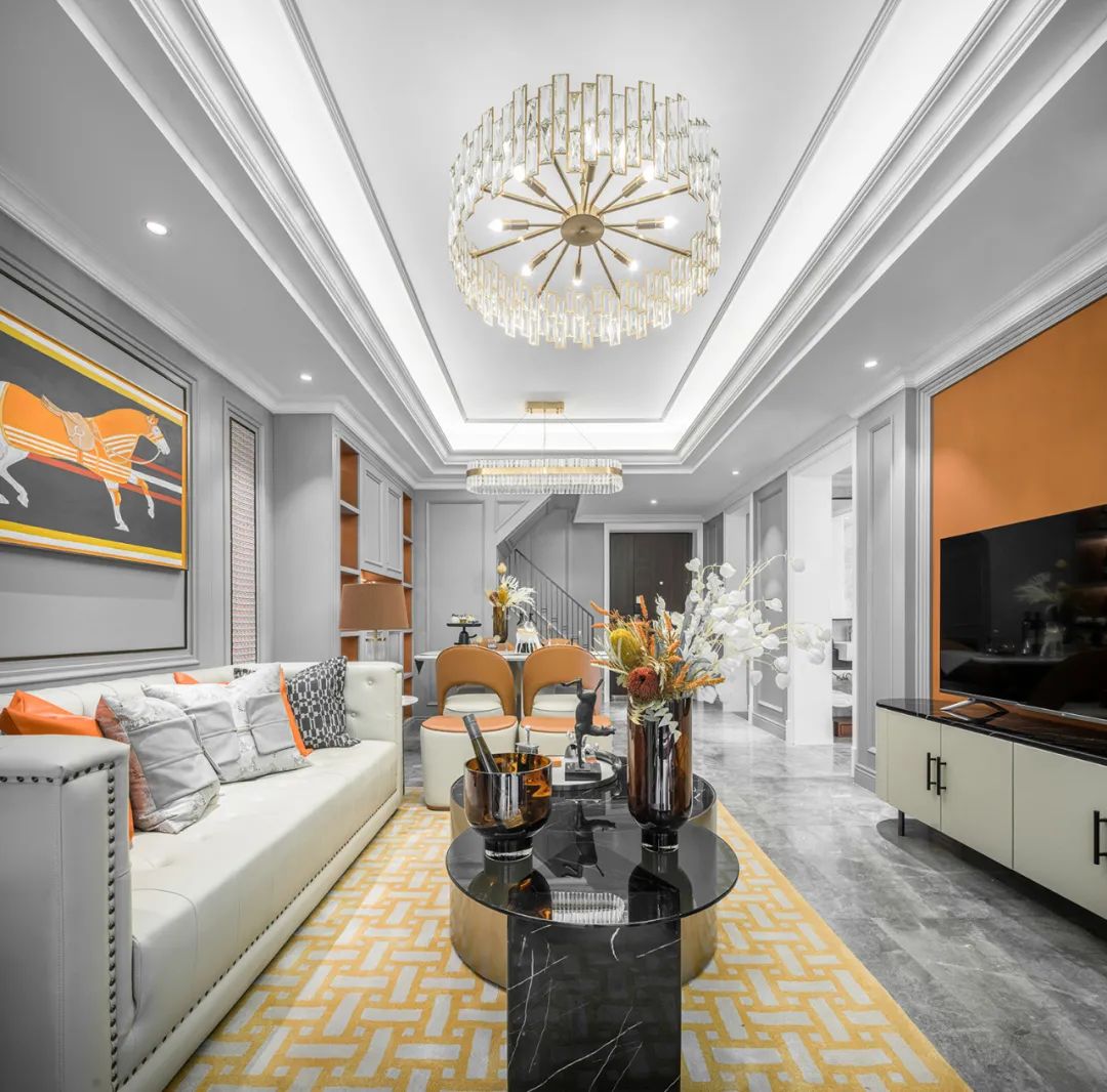 時(shí)尚輕奢風(fēng)格室內(nèi)設(shè)計(jì)家裝案例-客廳 時(shí)尚輕奢風(fēng)格室內(nèi)設(shè)計(jì)家裝案例-客廳